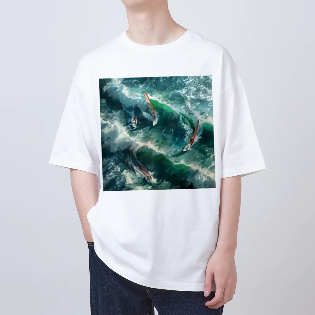 AQUAMETAVERSEのsupとwindsurfingrレース　エンジェル717 2065 Oversized T-Shirt