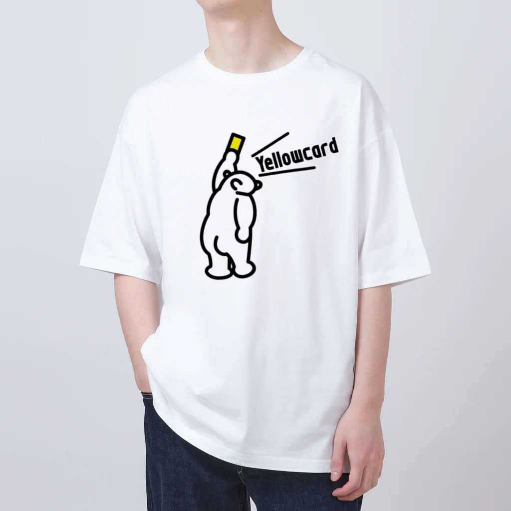 grandeviolaDESIGNのYellowcardを提示する熊 オーバーサイズTシャツ