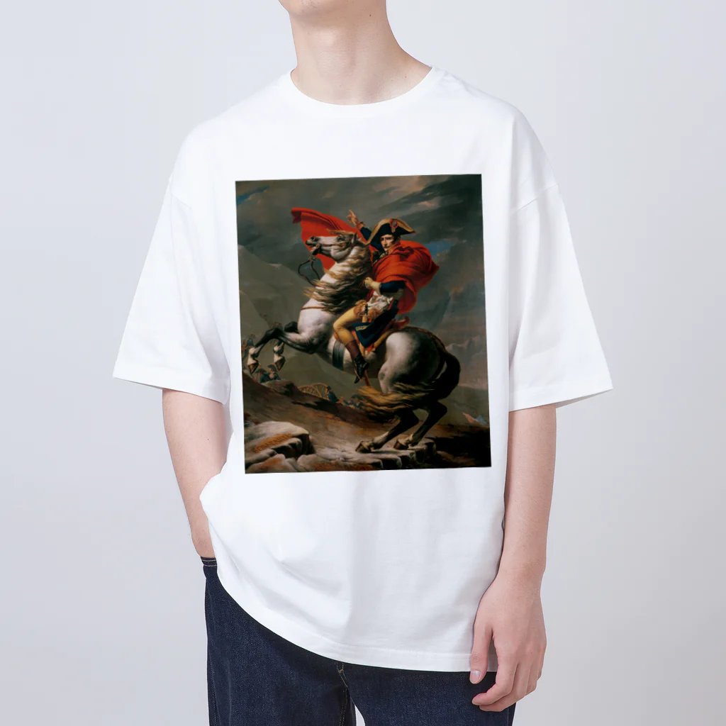 世界美術商店のサン＝ベルナール峠を越えるボナパルト Oversized T-Shirt