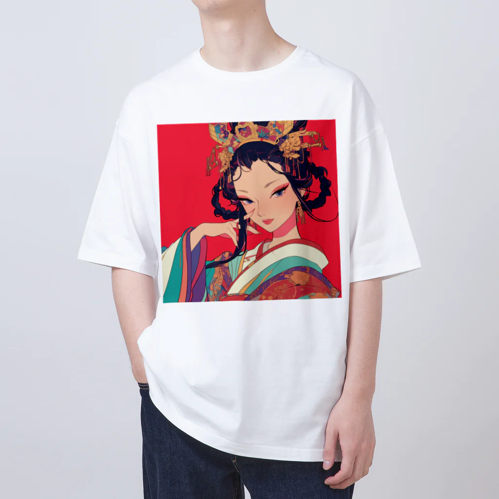 AQUAMETAVERSEの錦絵の微笑 Marsa 106 オーバーサイズTシャツ