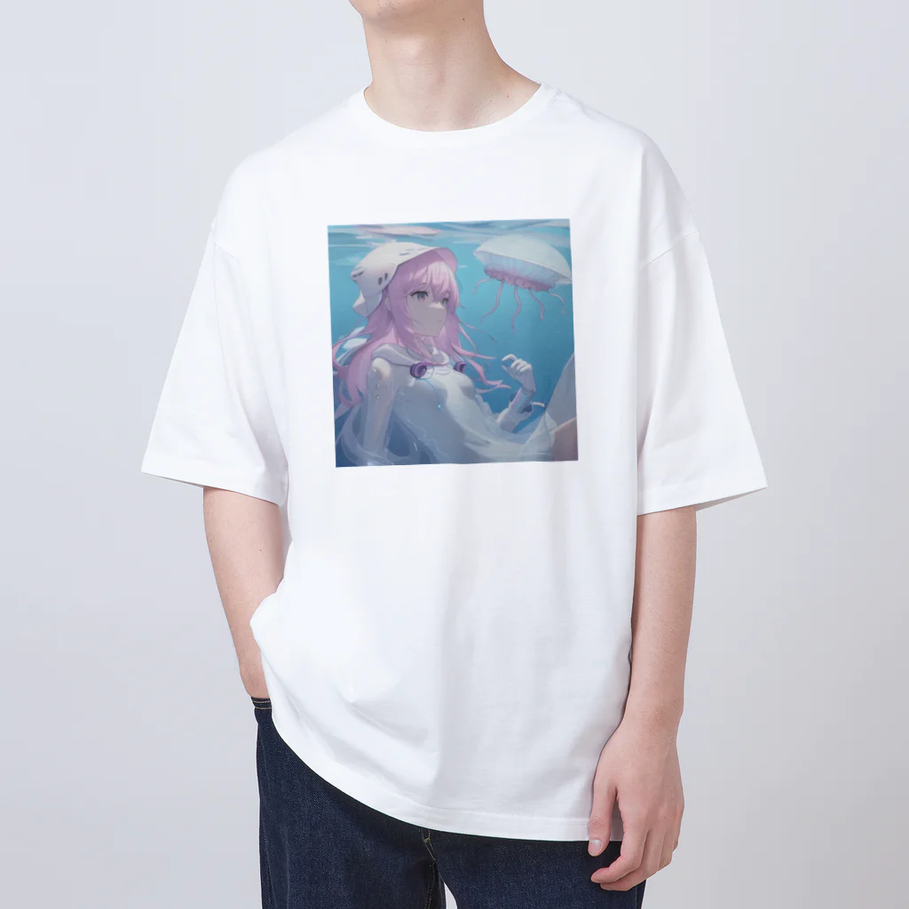 peek25のクラゲみたいなAIロボット Oversized T-Shirt