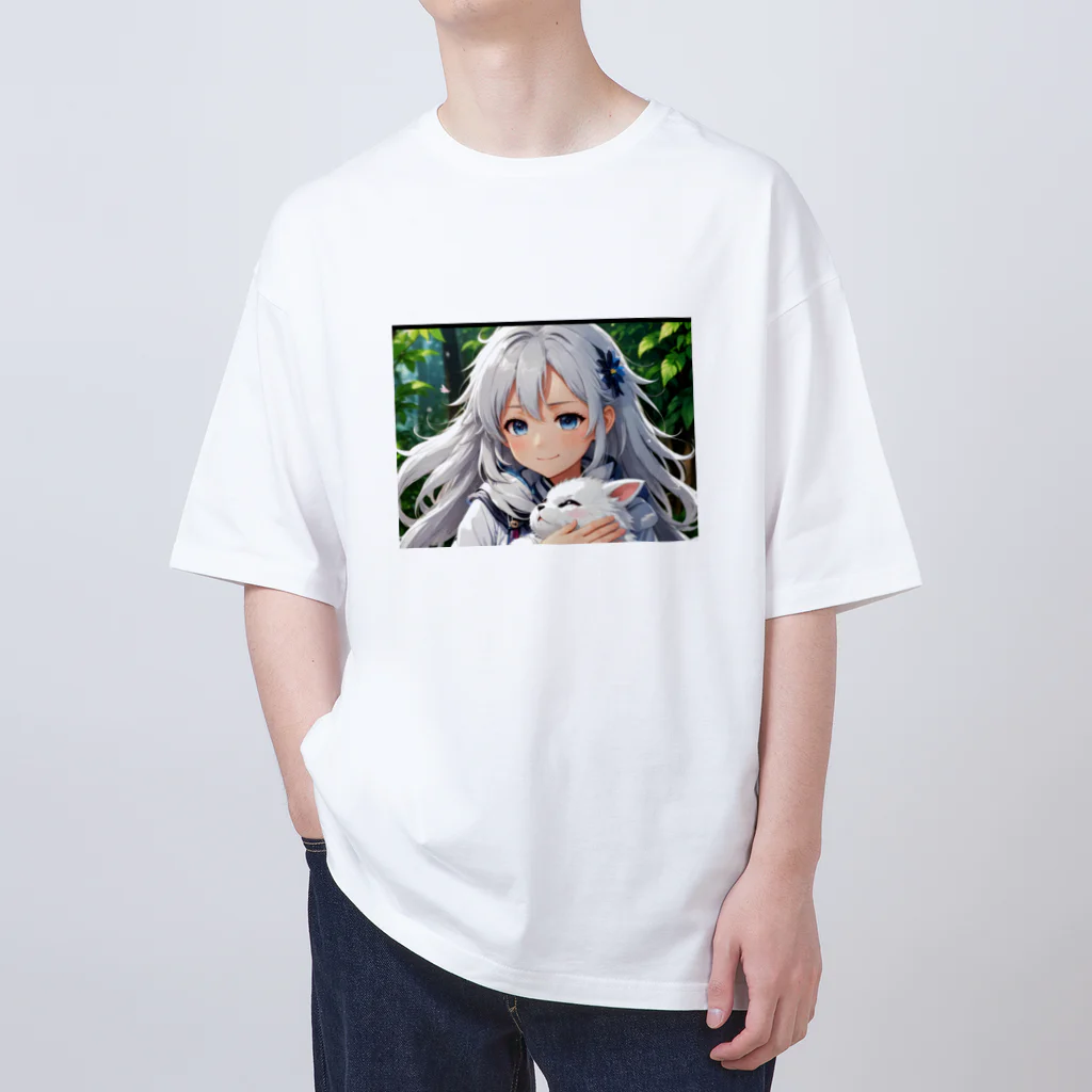 巫女スタぐらむのだっこされる神様 Oversized T-Shirt