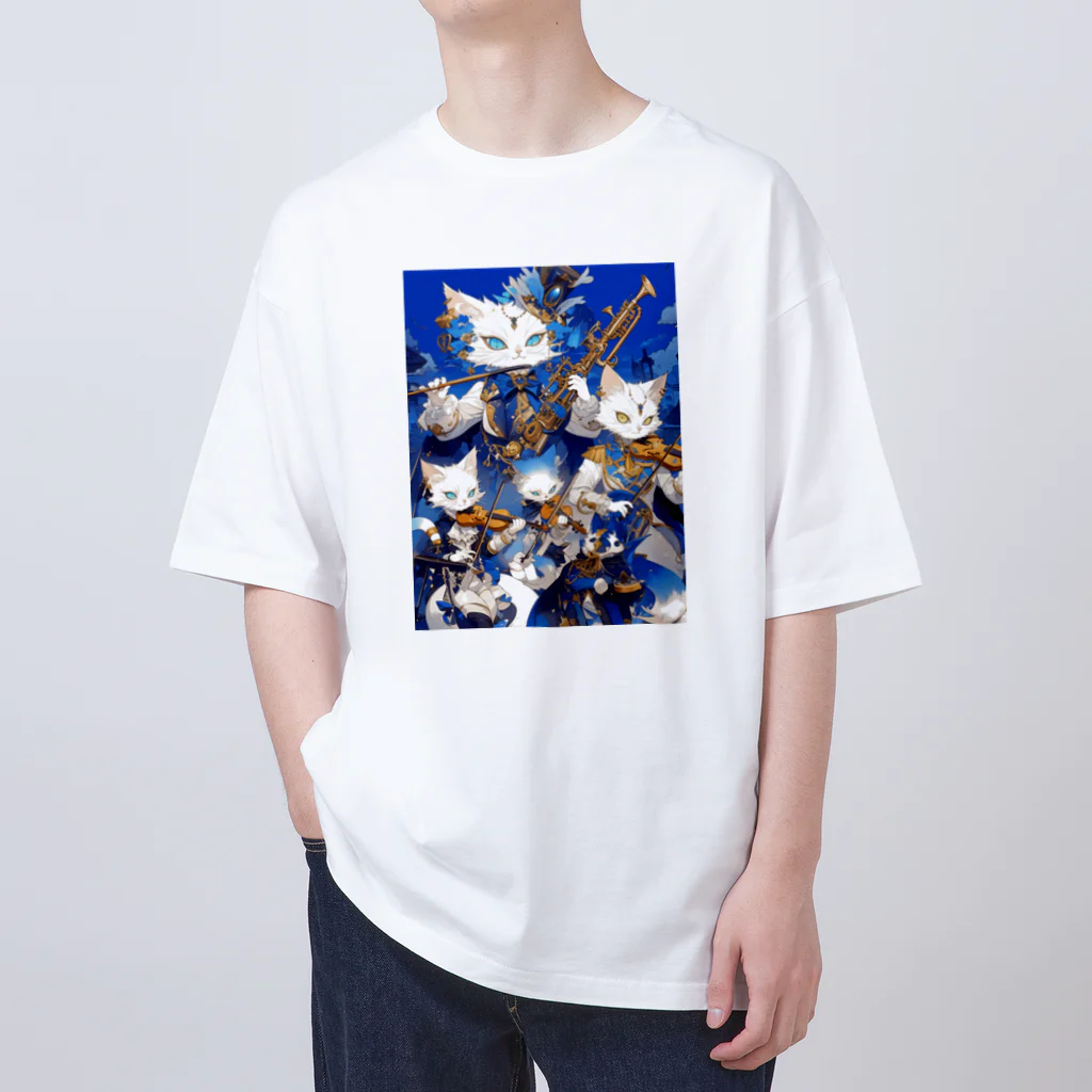 AQUAMETAVERSEの猫の吹奏楽団　なでしこ1478 Oversized T-Shirt