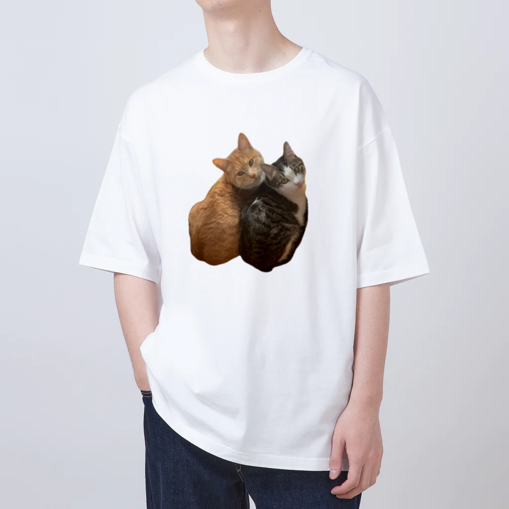 うちのにゃんず🐈の振り向きにゃんず🐈 Oversized T-Shirt