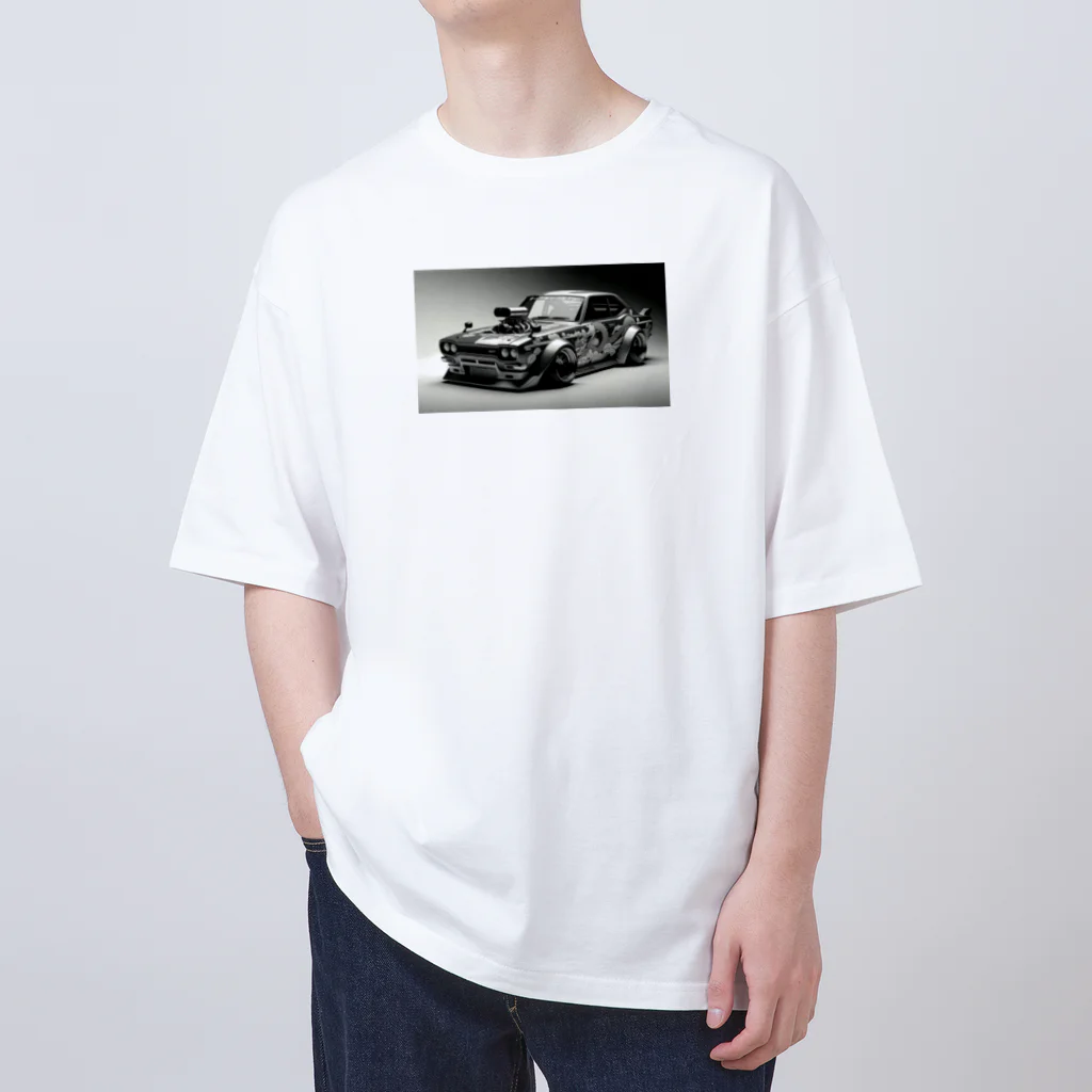 あいうのかっこいい　車 オーバーサイズTシャツ