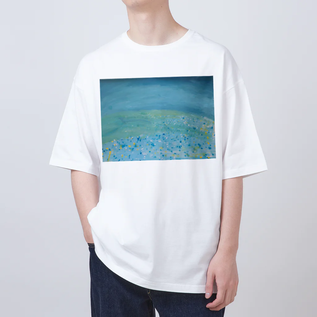 海ショップの宇宙の中の地球 Oversized T-Shirt