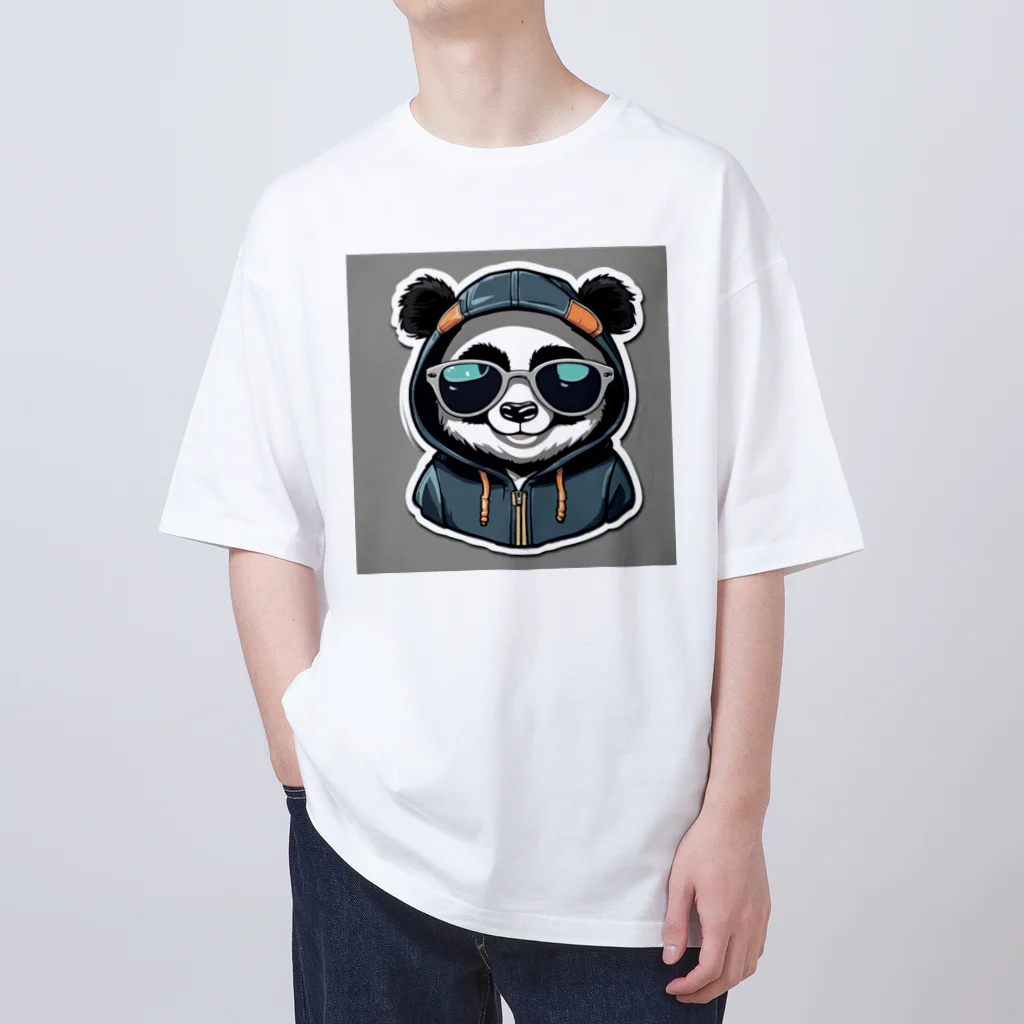 pandownloadのパーカーサングラスのワルパンダ？ Oversized T-Shirt