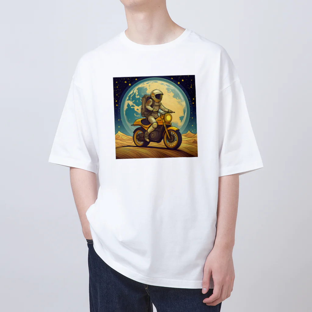 shime_savaの月面バイク乗り オーバーサイズTシャツ