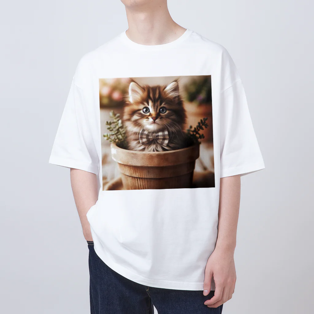 yuo1040yamato Soraの初めて作りました 猫さん オーバーサイズTシャツ