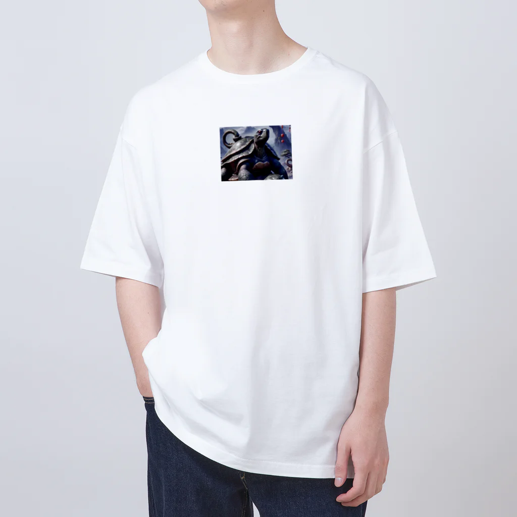 mamori_shopの北方守護★黒き霊亀 玄武 Oversized T-Shirt