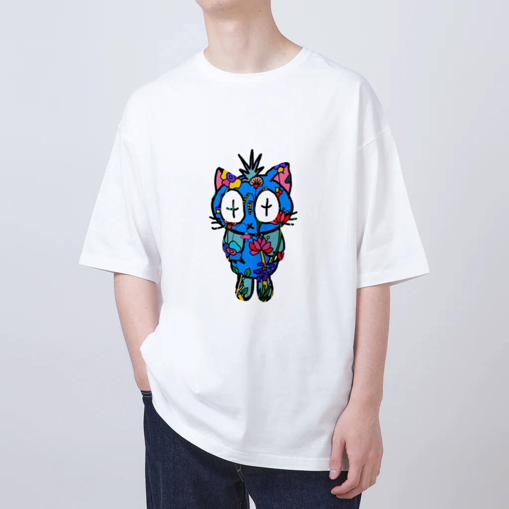 ANDORAのハワイアンANDORAネコ Oversized T-Shirt