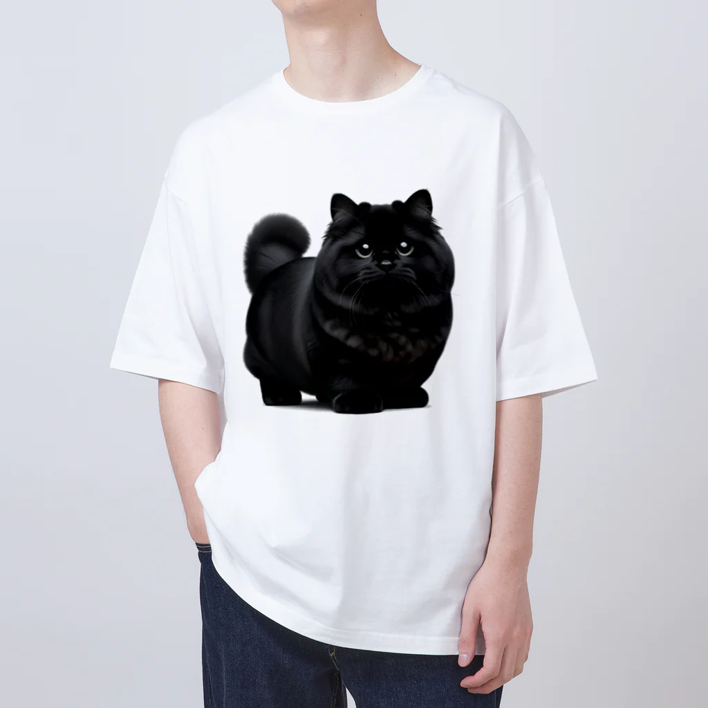 しょっぷトミィの黒猫 オーバーサイズTシャツ