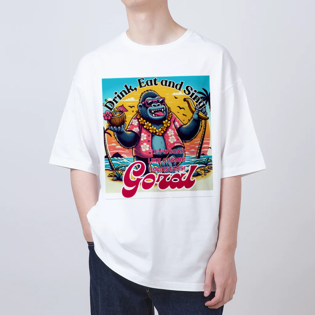 Donky Goriの南国ゴリラ オーバーサイズTシャツ