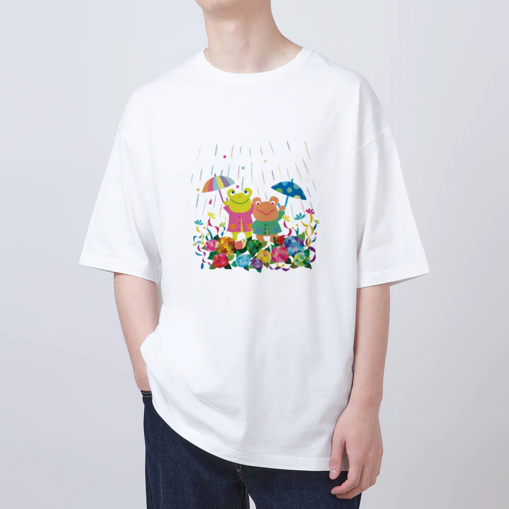 midoriのカエルのハッピーデイ Oversized T-Shirt