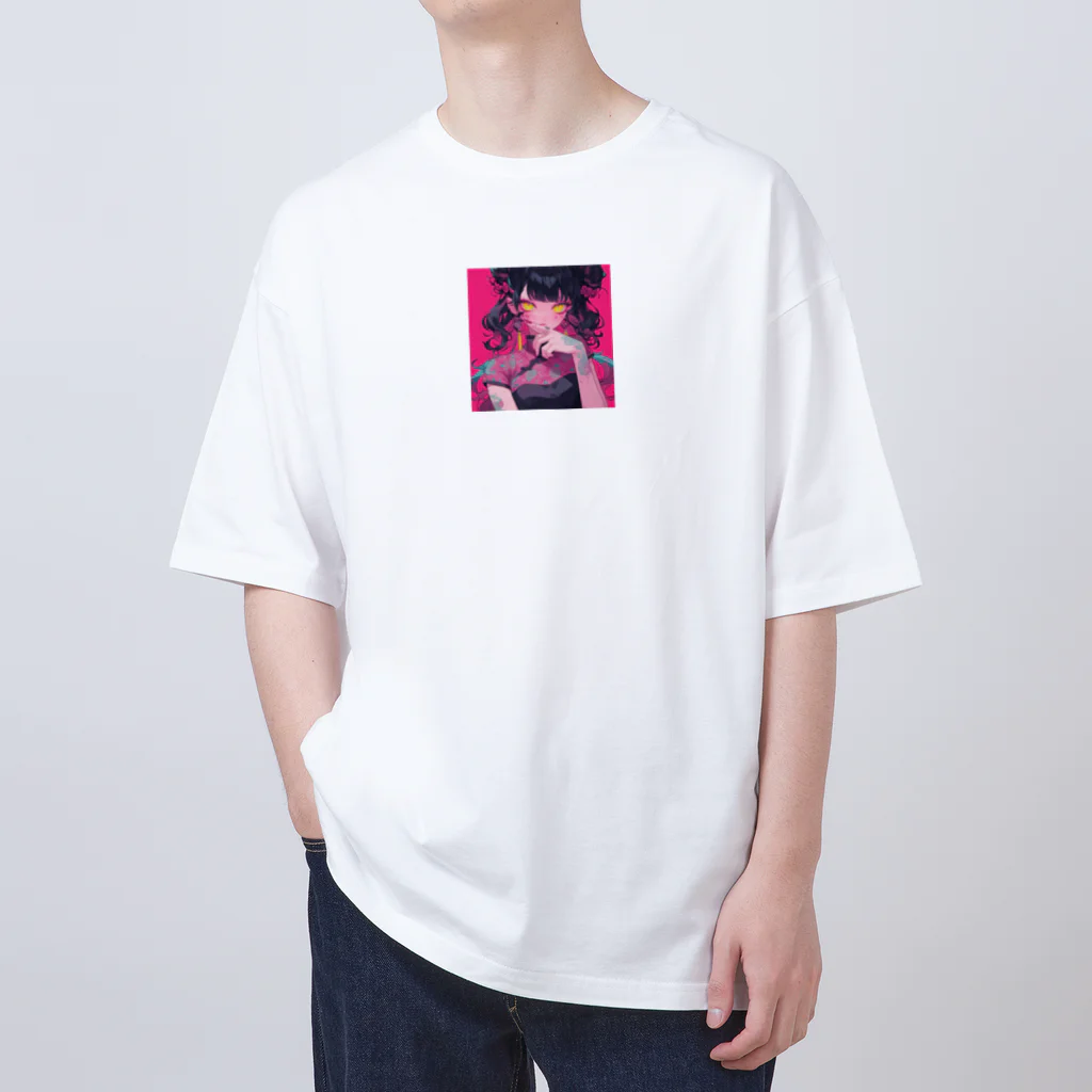 日本神話のtattoo girl Oversized T-Shirt