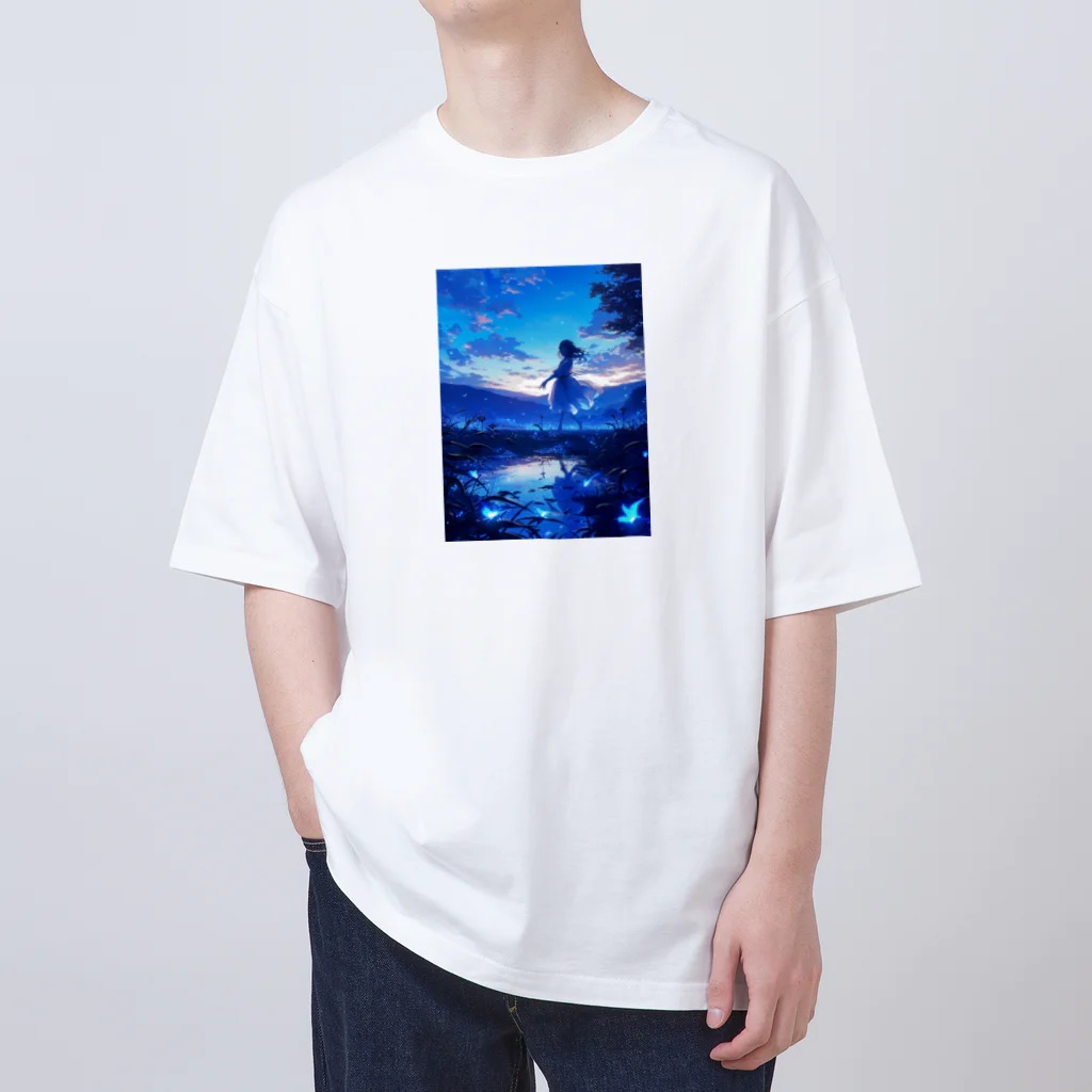 AQUAMETAVERSEの贅沢な夕暮れのひと時を貴女に　Hime  2530 Oversized T-Shirt