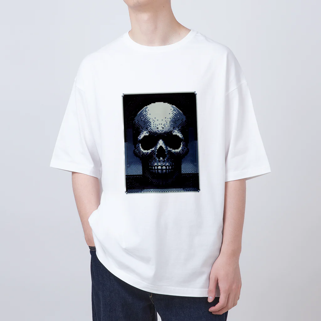 madaga-skullのドットスカル オーバーサイズTシャツ