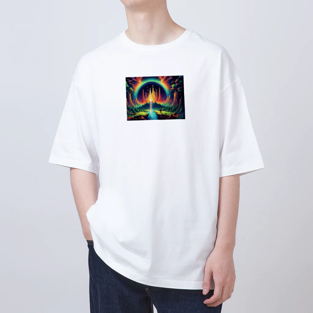 Oshiboriの虹ドット絵 Oversized T-Shirt