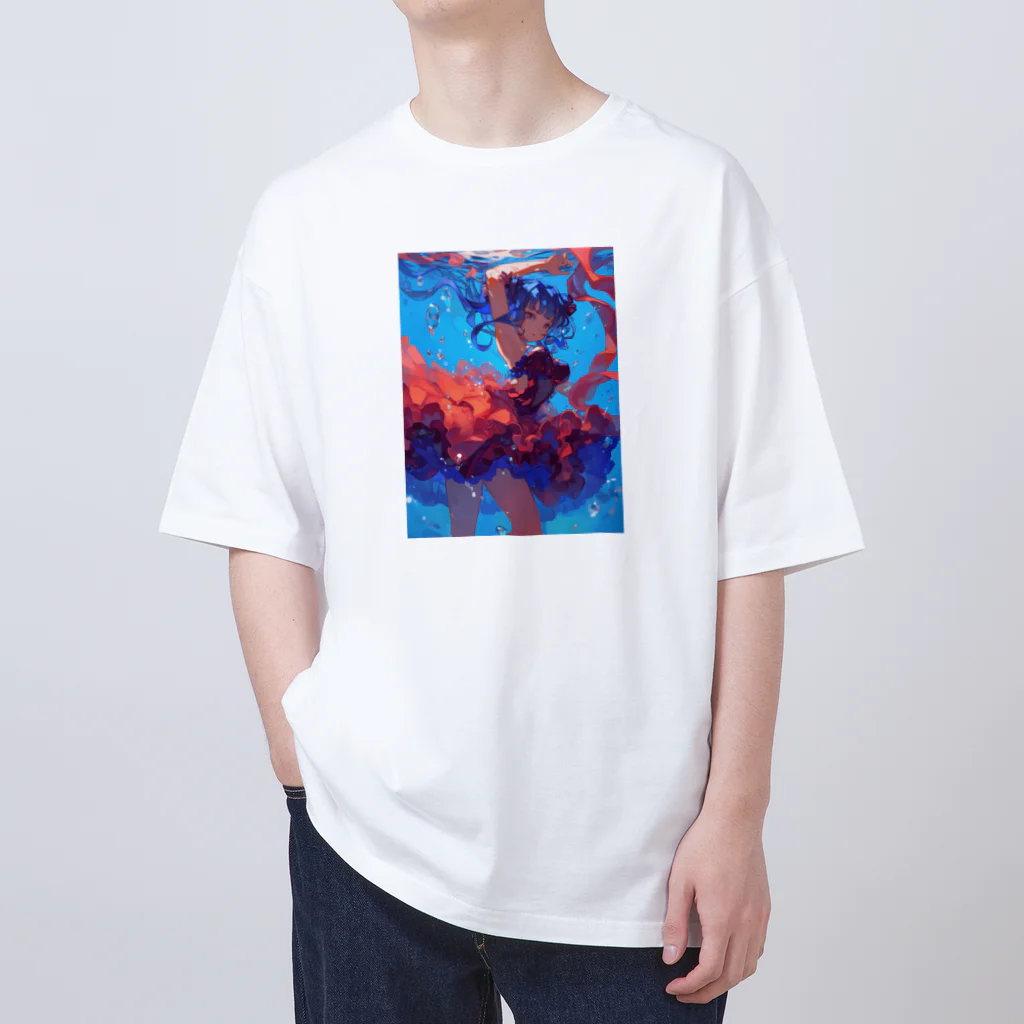 AQUAMETAVERSEの海の中の美ボディ　ラフルール　1859 Oversized T-Shirt