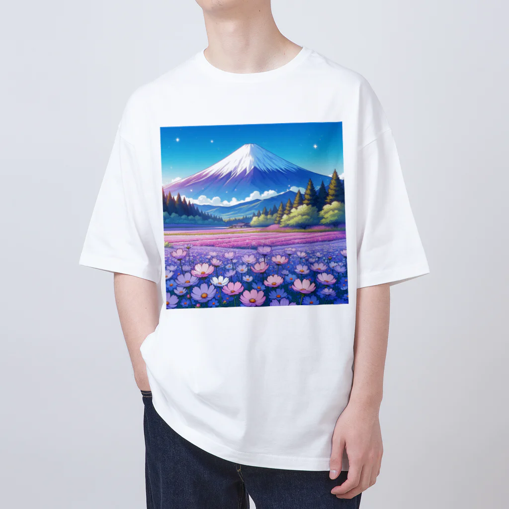 Qten369の日本の美しい風景 オーバーサイズTシャツ