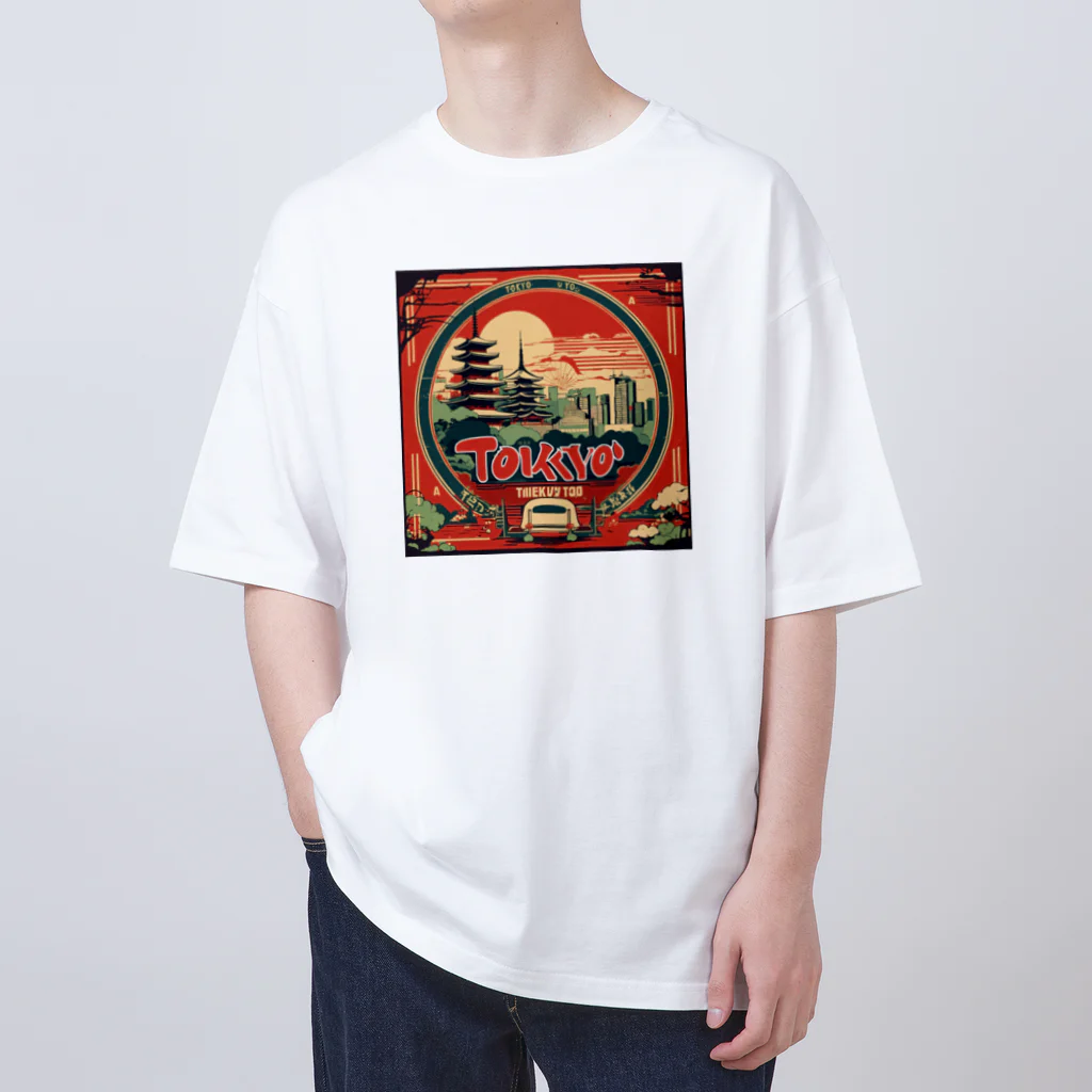 hotgoods shopの東京っぽいロゴ Oversized T-Shirt