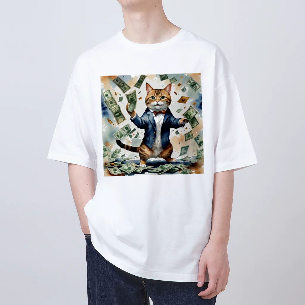 なむねこの猫社長 オーバーサイズTシャツ