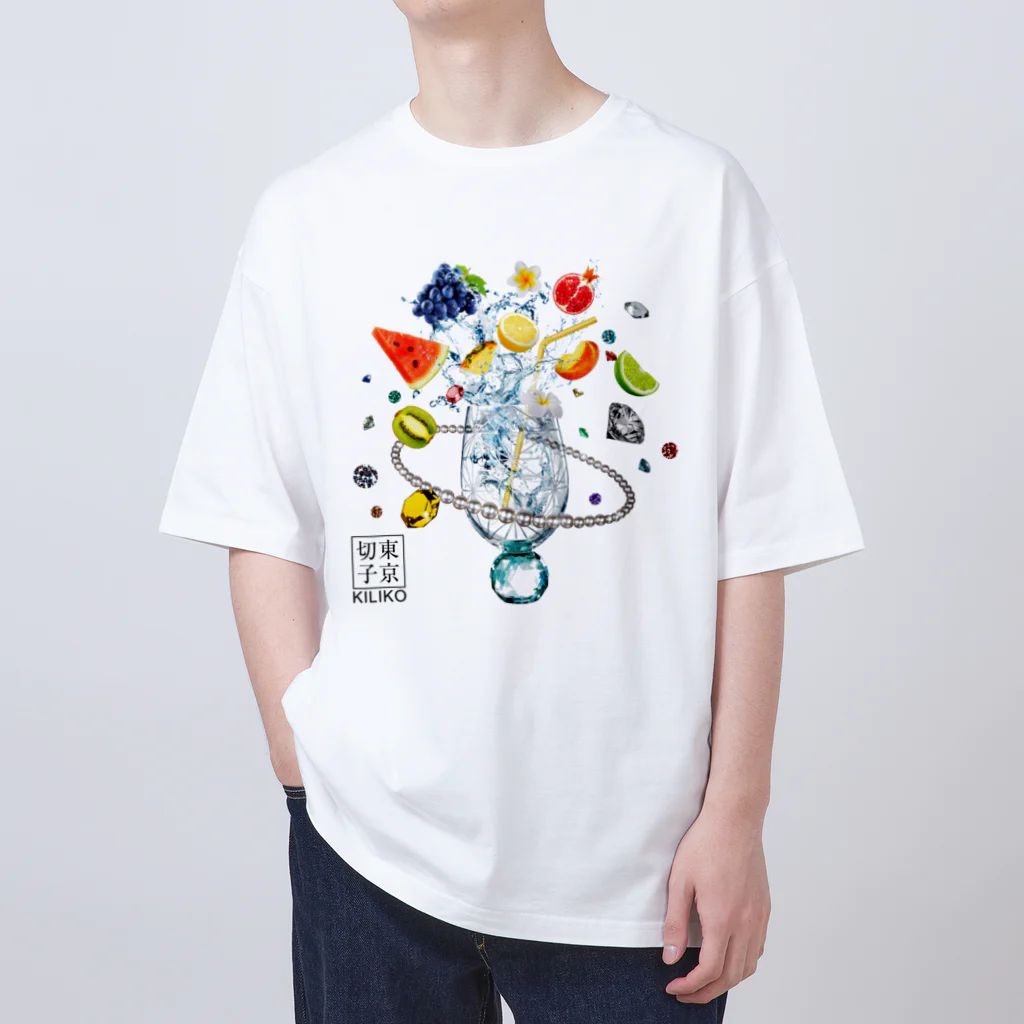 KILIKOStudiosの虹が出る東京切子　エメラルド Oversized T-Shirt