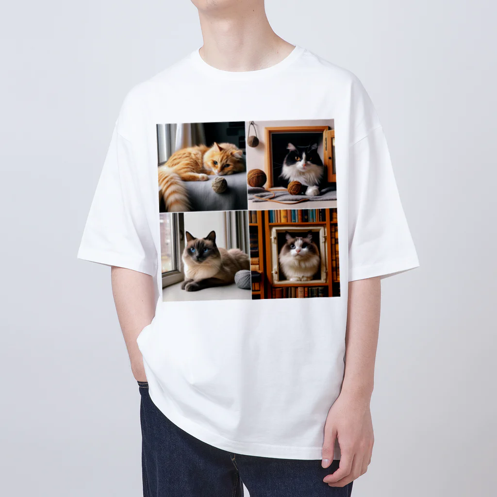 クリエイティブ　テトの猫 オーバーサイズTシャツ