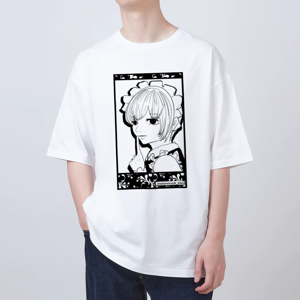 ザイオン　zionの病みかわメイド女の子ブラック「映え」 Oversized T-Shirt