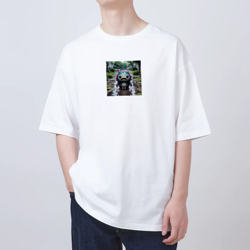 AI妖怪大図鑑の水たまり妖怪　ちゃぷらん Oversized T-Shirt