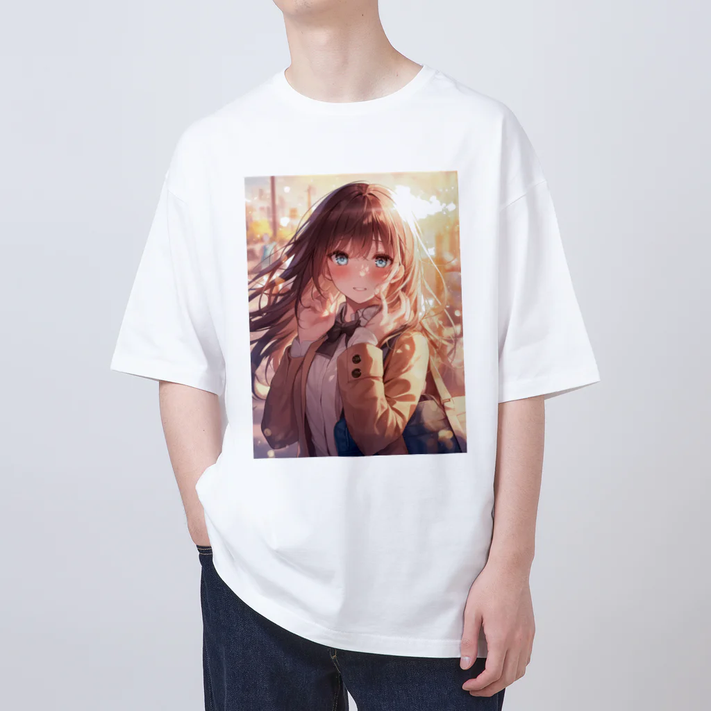 AQUAMETAVERSEの少女の恋思い　なでしこ1478 Oversized T-Shirt