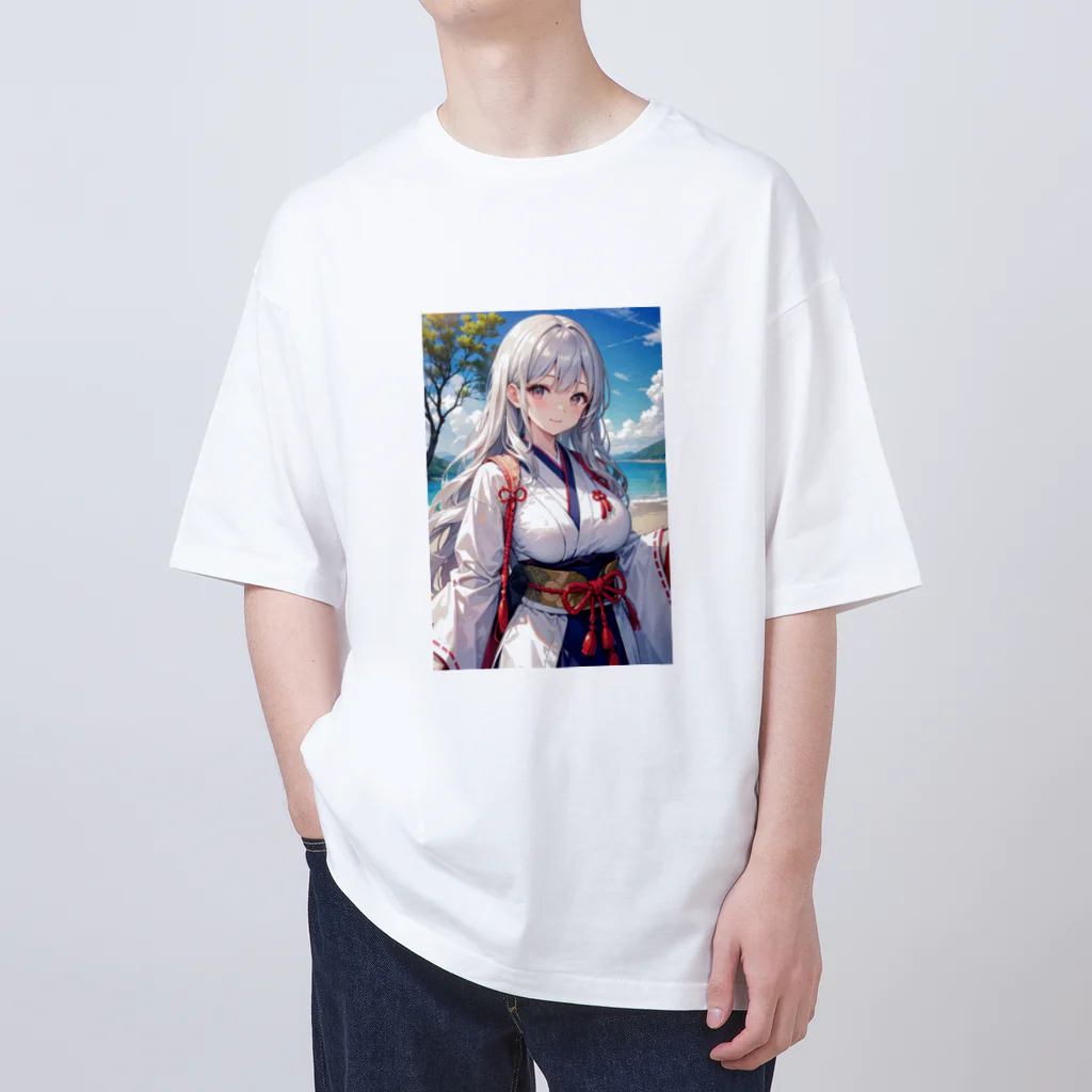 巫女スタぐらむの母性溢れる巫女 Oversized T-Shirt