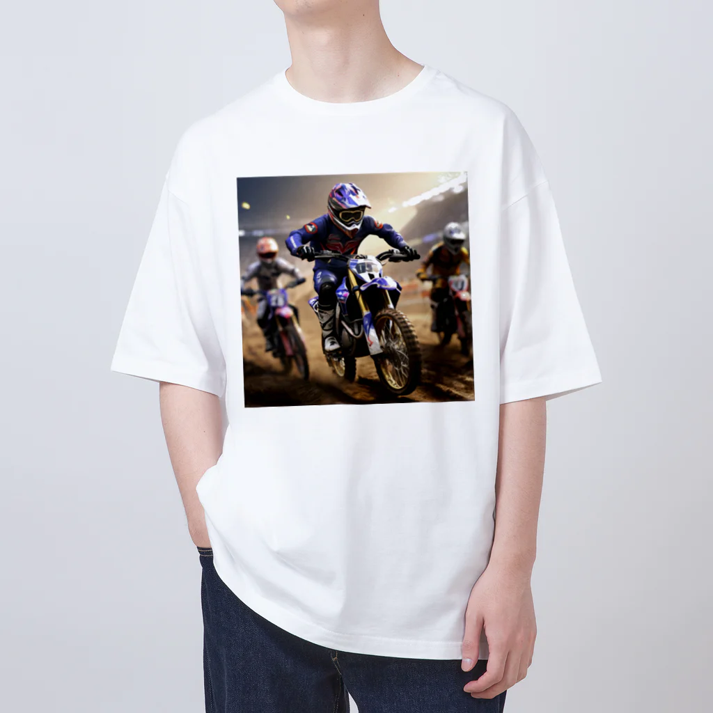 Bikers' Galleryのダートマスターズ：究極のモトクロスチャレンジ オーバーサイズTシャツ