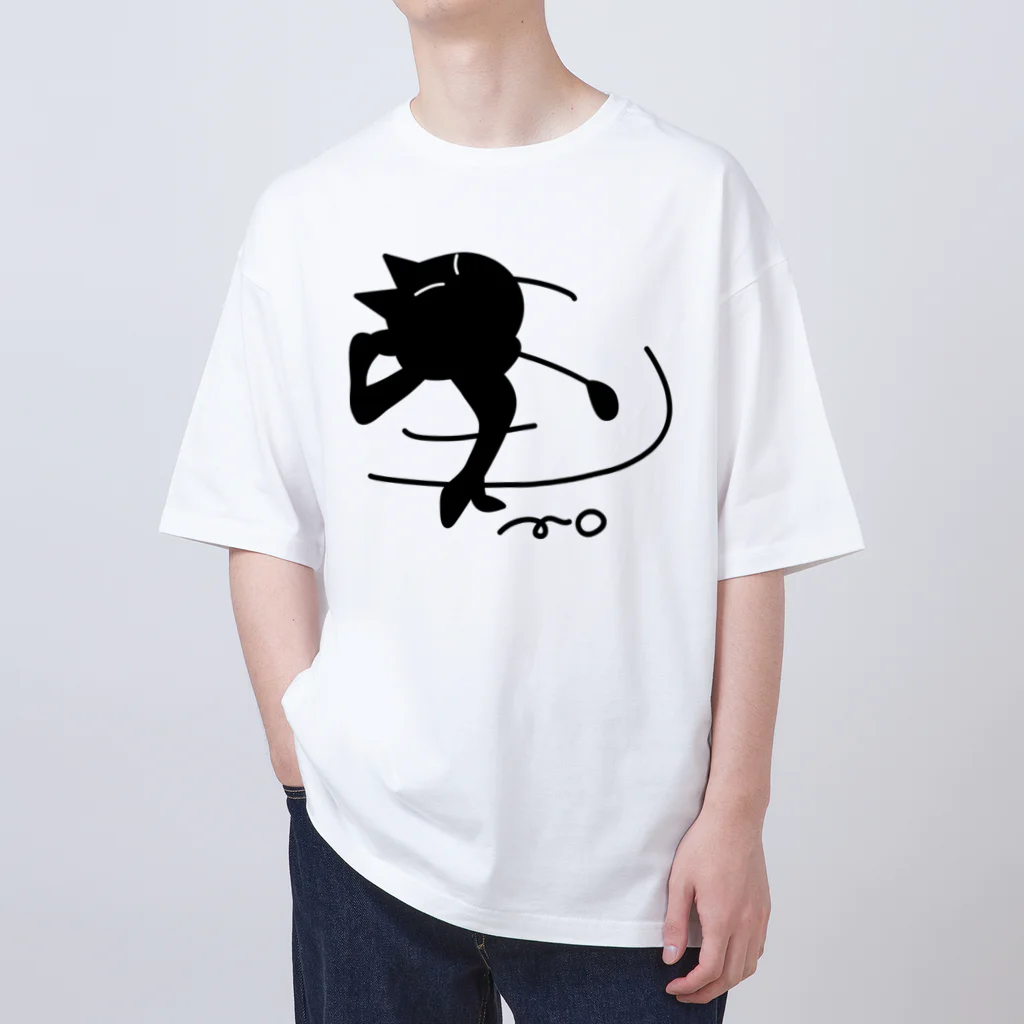 B-catのゴルフ猫 オーバーサイズTシャツ