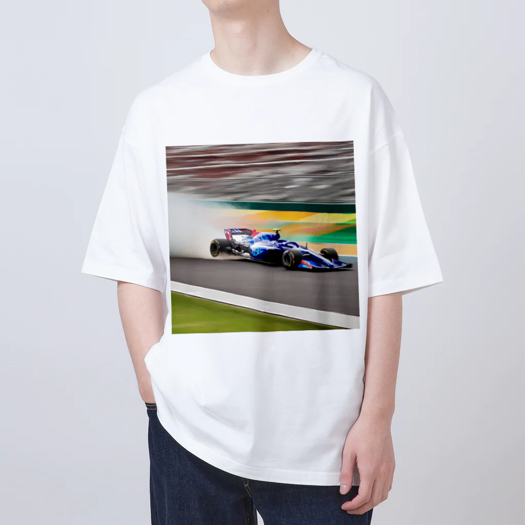 the blue seasonのスピードの彩り - F1レーシング オーバーサイズTシャツ