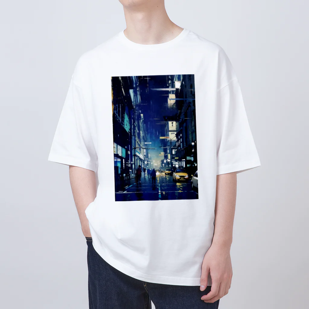 Blue planetのvol.2 青い街 オーバーサイズTシャツ