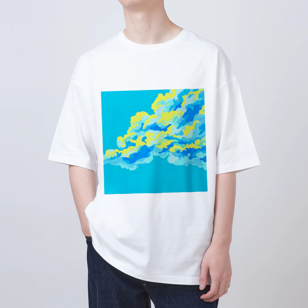 すずめの青い雲 オーバーサイズTシャツ