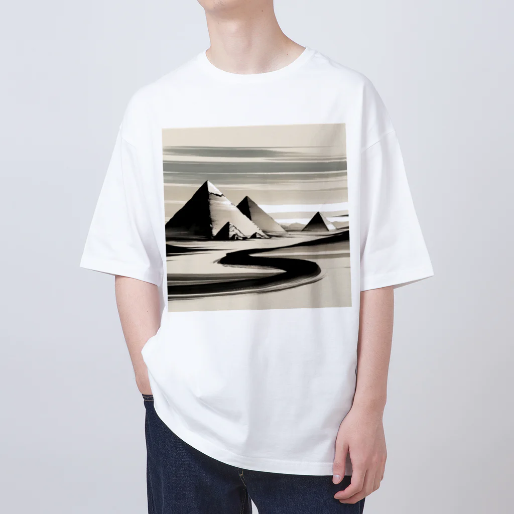 Hey和のピラミッド　世界遺産　日本風 Oversized T-Shirt