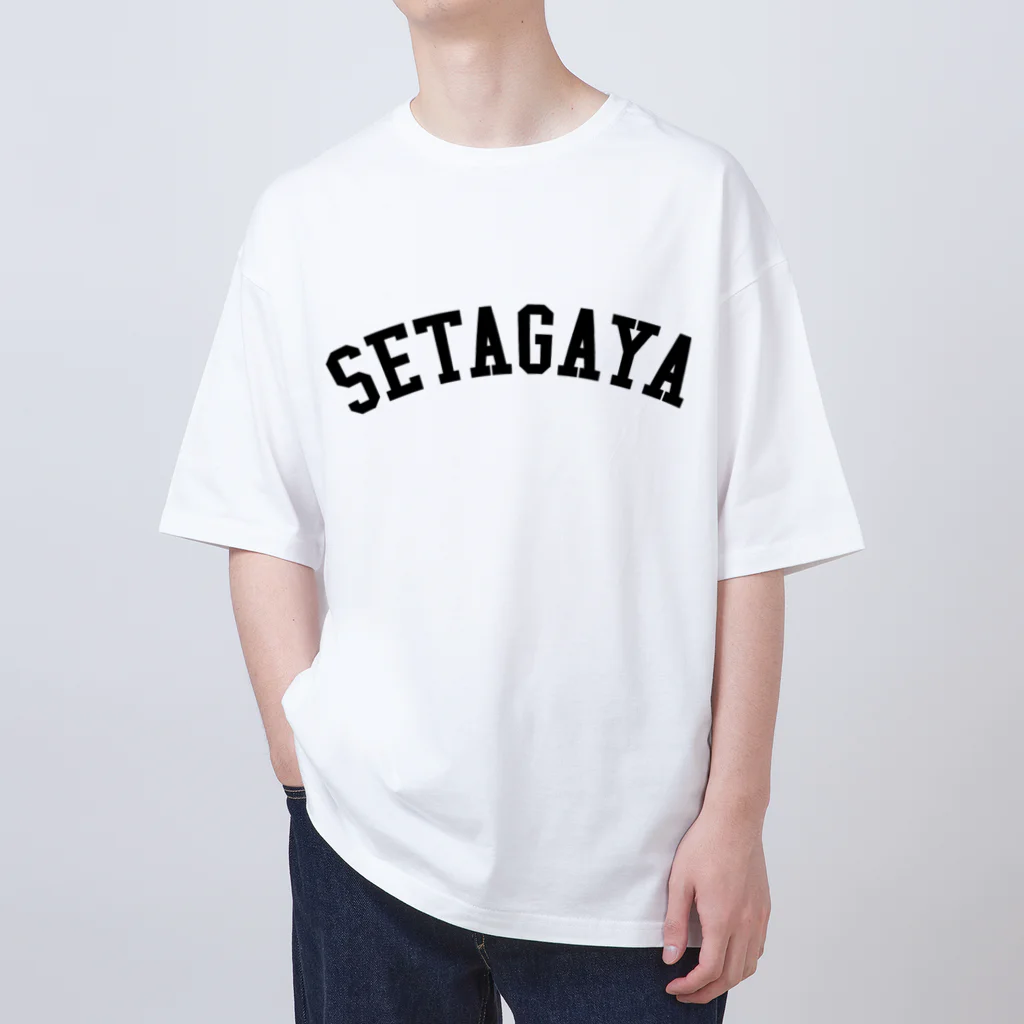 せたが屋さんの世田谷Tシャツ　ブラックロゴ(setagaya item) Oversized T-Shirt