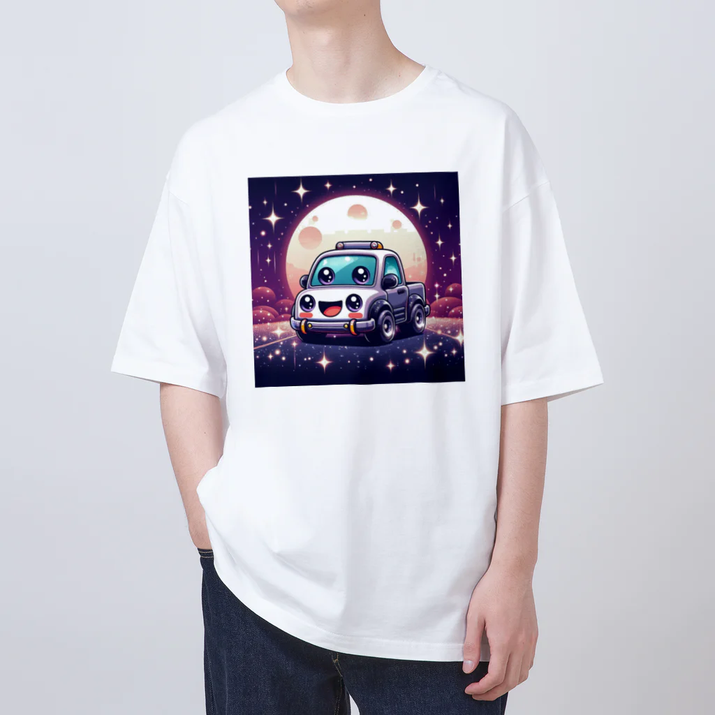 キャラクターズの可愛い車キャラクター Oversized T-Shirt