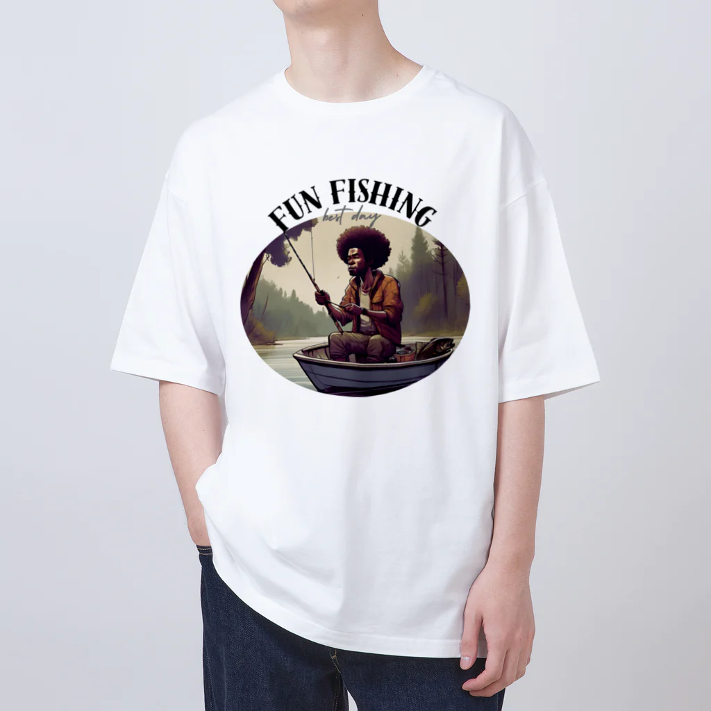 yukiyuki93のfishing lifeオリジナル Oversized T-Shirt