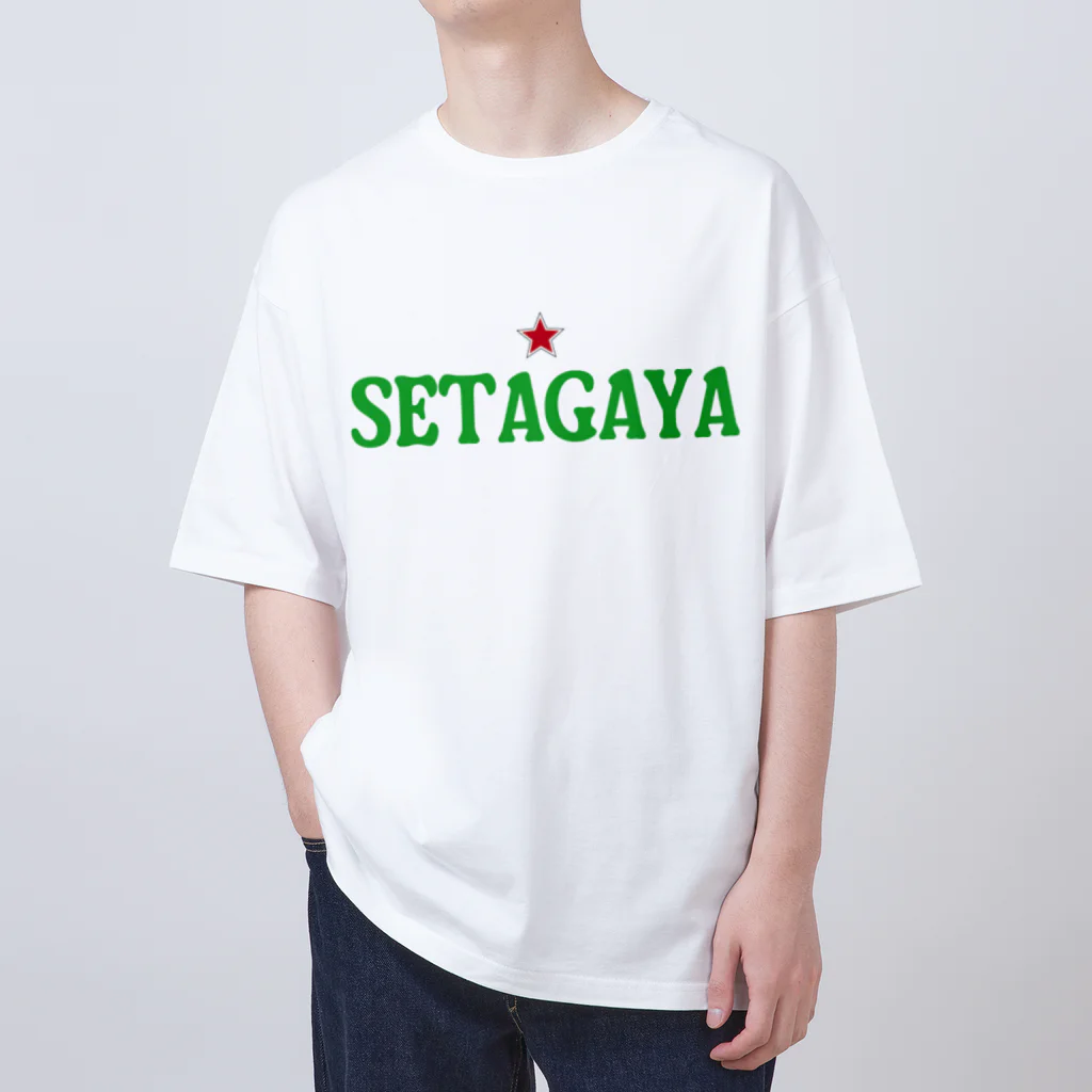 せたが屋さんの世田谷グッズ　グリーンロゴ（setagaya item） オーバーサイズTシャツ