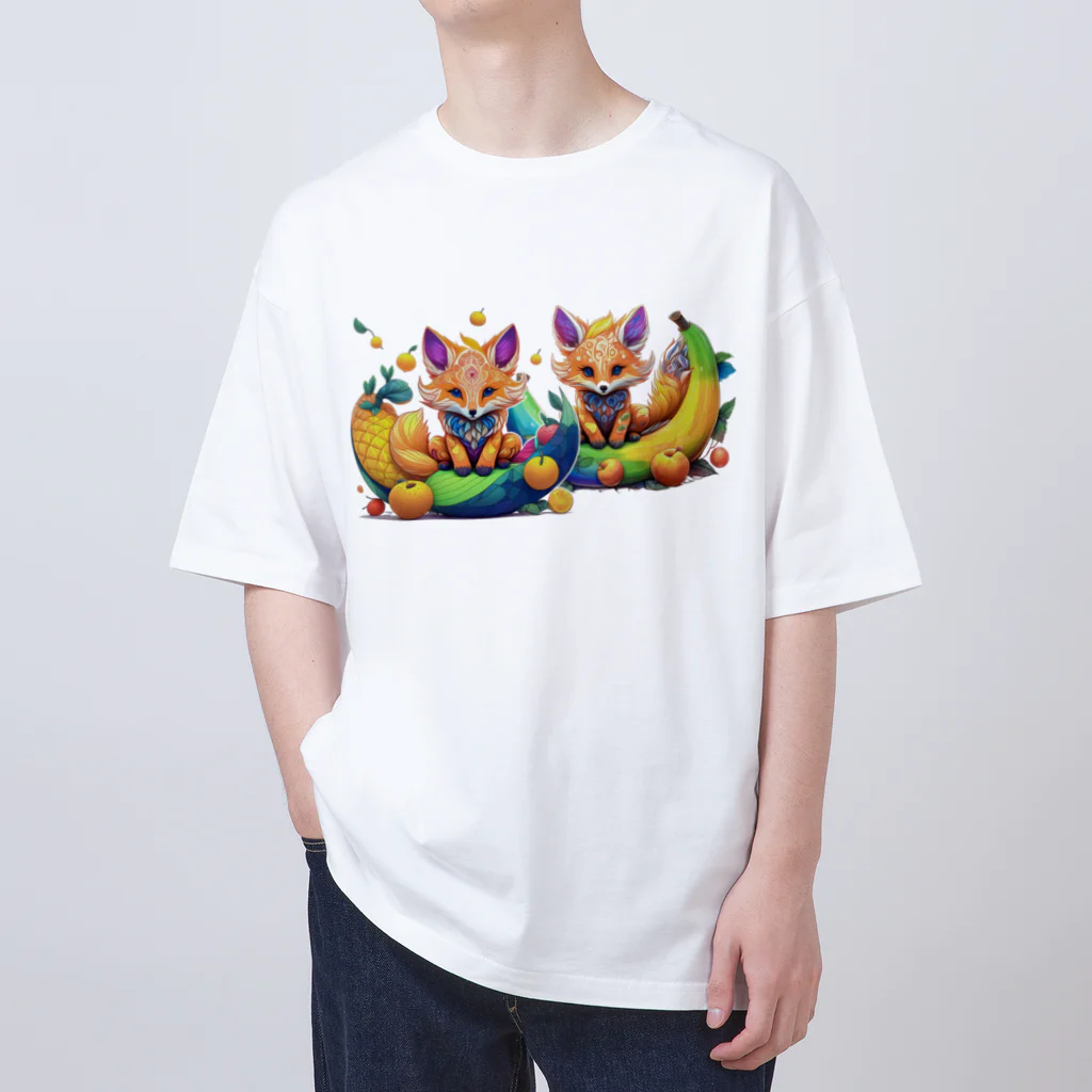 mogworl worksのGrimmit（Fox） Oversized T-Shirt