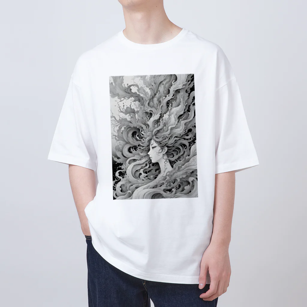 AI Fantasy Art Shopの【限定商品】Chaos③ Oversized T-Shirt