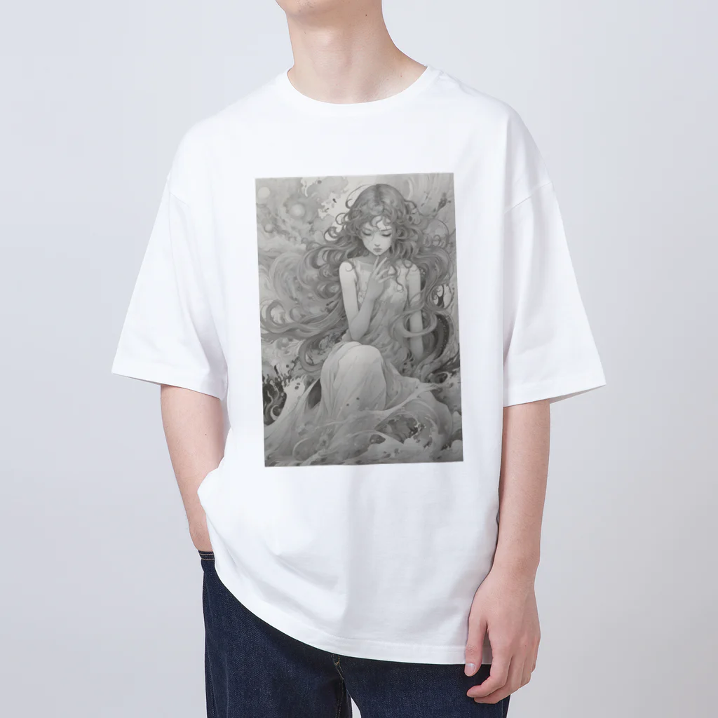 AI Fantasy Art Shopの【限定商品】Chaos⑨ Oversized T-Shirt