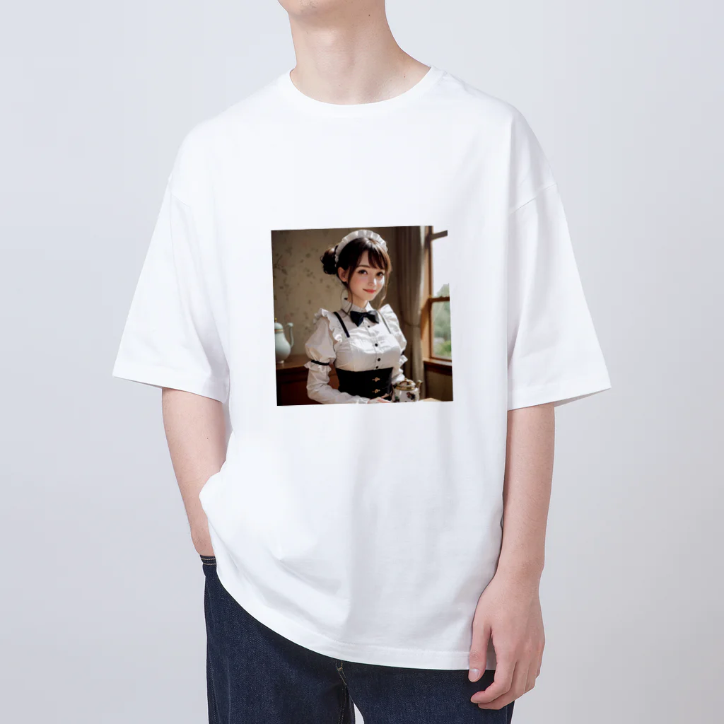 オリジナルグッズショップ KIJITORAのメイドさん Oversized T-Shirt