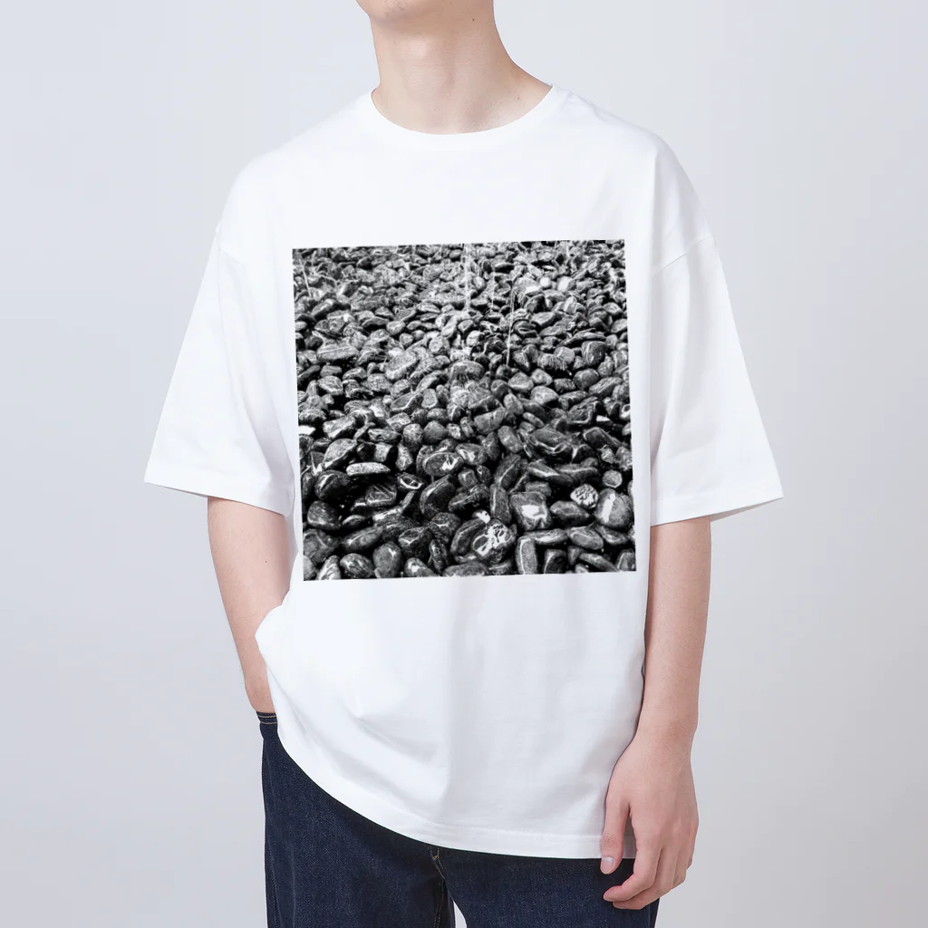Longnosuke0707の石と雨 Oversized T-Shirt