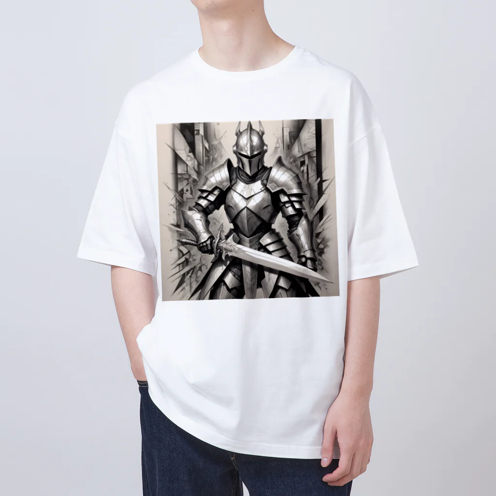 AI Fantasy Art Shopのblood knight③ Oversized T-Shirt