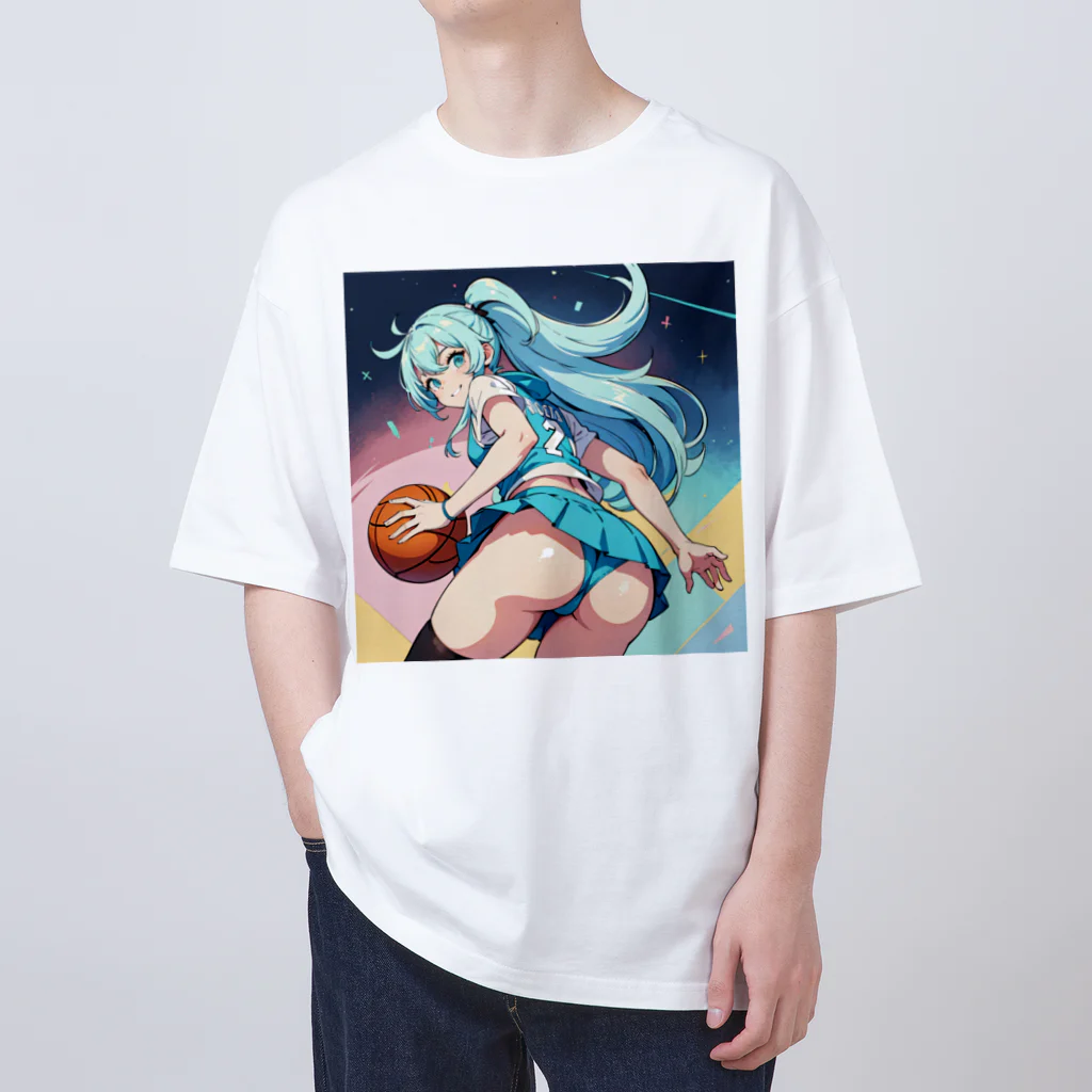 yozoraniyumeoの魔法バスケ少女 オーバーサイズTシャツ