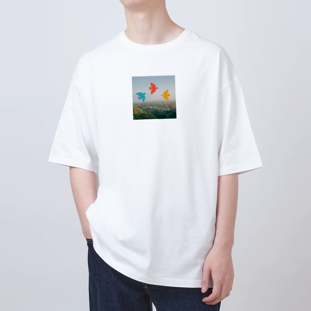 ウェブエンパイアのフライニングバードフィールド Oversized T-Shirt